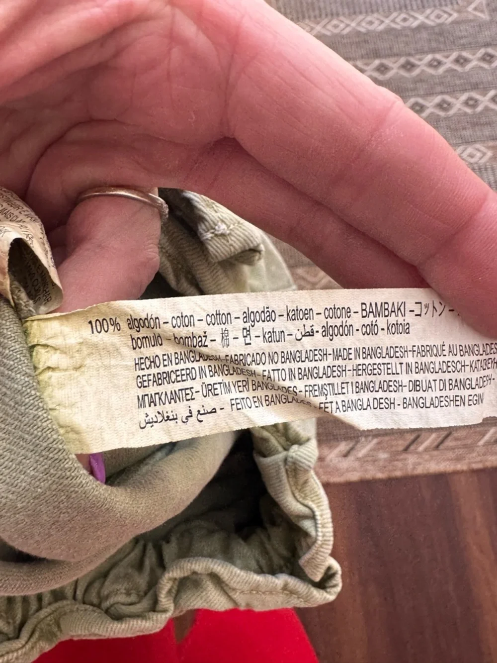 ZARA High Rise Sage Green Paper Bag Denim Shorts Size 2 - Picture 4 of 4